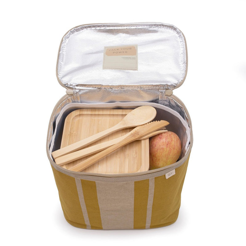 Nourish by SoYoung Lunch Bag - Mustard Stripes