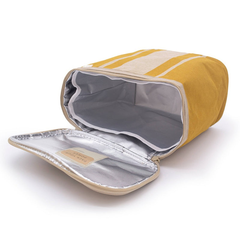 Nourish by SoYoung Lunch Bag - Mustard Stripes