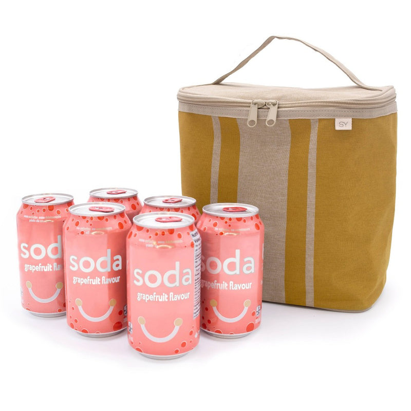 Nourish by SoYoung Lunch Bag - Mustard Stripes
