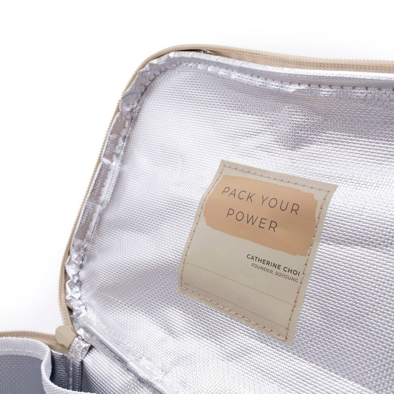 Nourish by SoYoung Lunch Bag - Mustard Stripes
