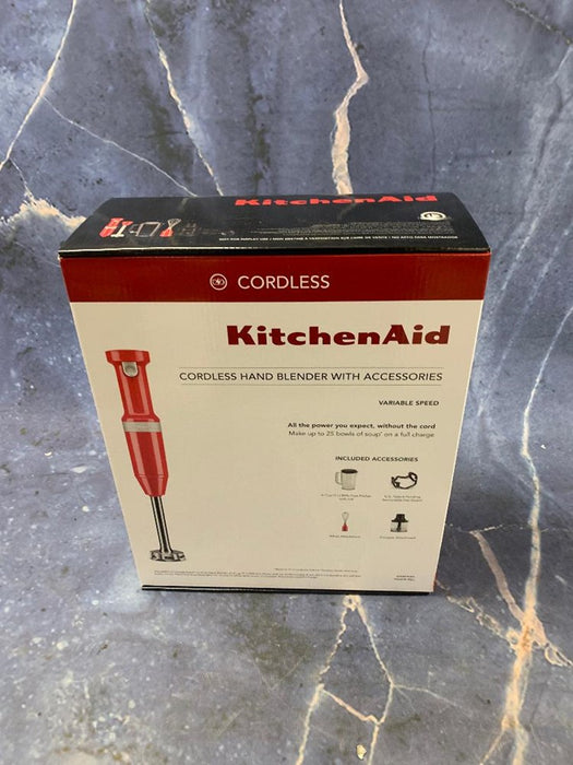 KitchenAid Variable-Speed Cordless Hand Blender Chopper Whisk - Passion Red