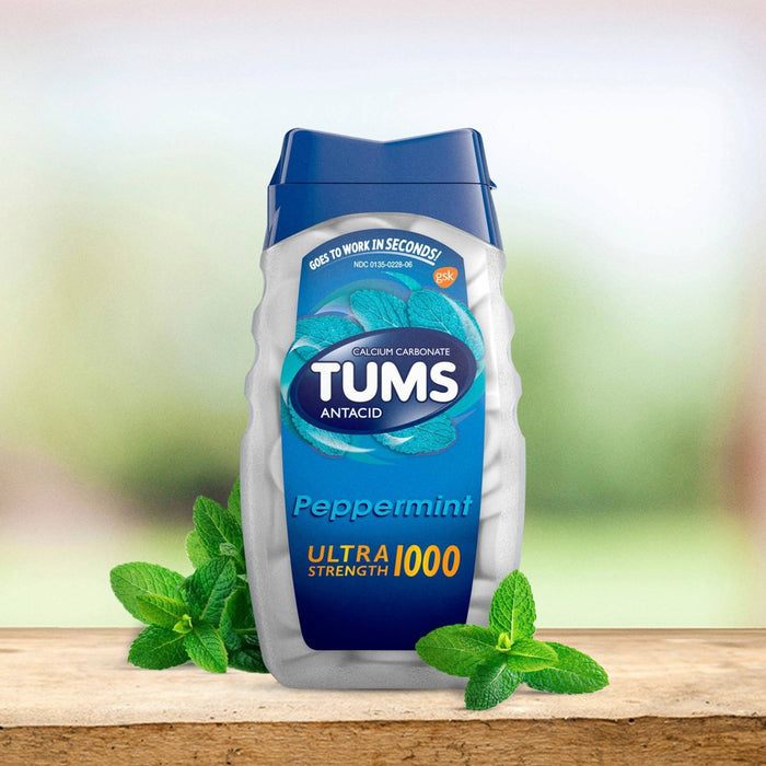 Tums Ultra Strength Mint Antacid Chewable Tablets 160ct