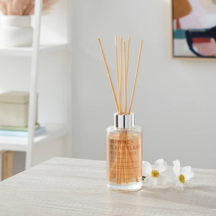 100ml Glass Reed Diffuser Jasmine & Ylang Ylang - Threshold