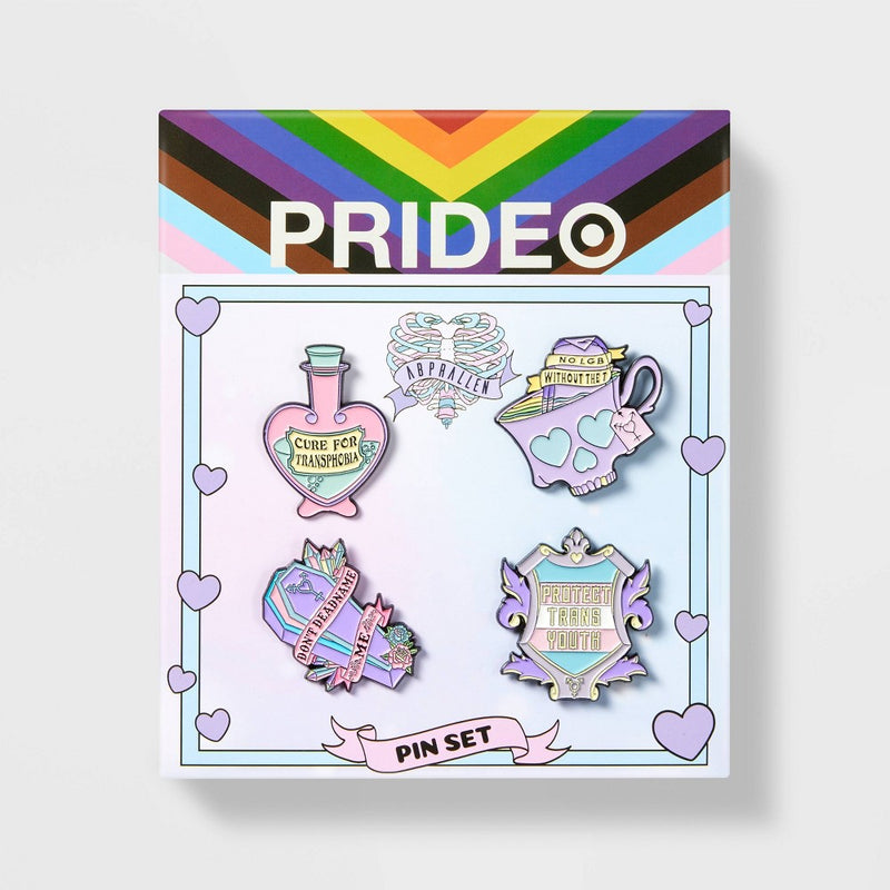 Pride Abprallen Hair Pin Set 4pc