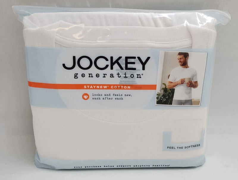 Jockey Generation Men's Stay New Cotton 3pk Crewneck T-Shirt XXL
