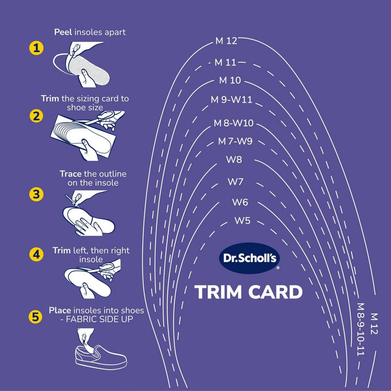Dr. Scholl's Sockless Comfort Insoles - 3 Pair