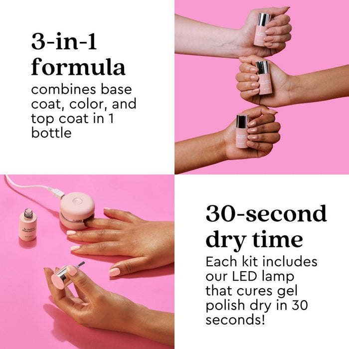 Le Mini Macaron Gel Nail Polish Kit - Licorice - 5ct