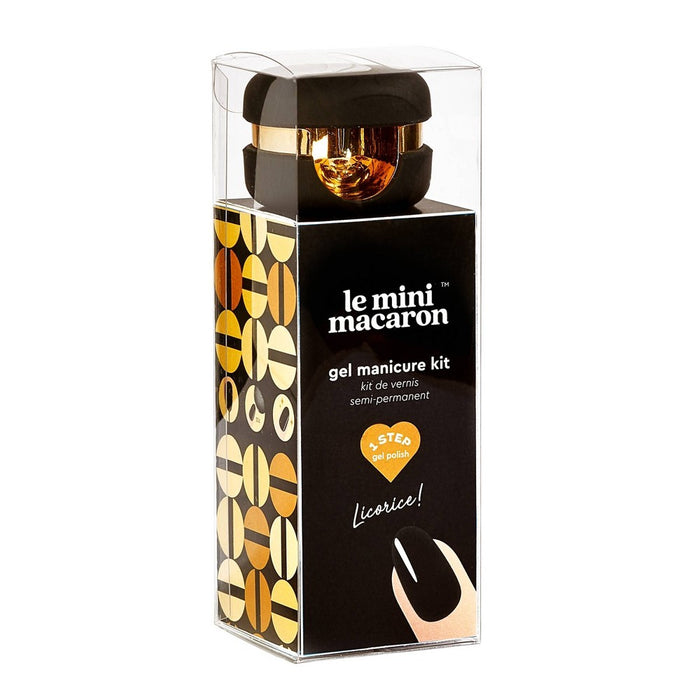 Le Mini Macaron Gel Nail Polish Kit - Licorice - 5ct