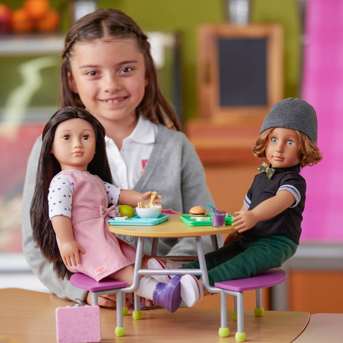Our Generation Cafeteria Table School Accessory Set for 18" Dolls