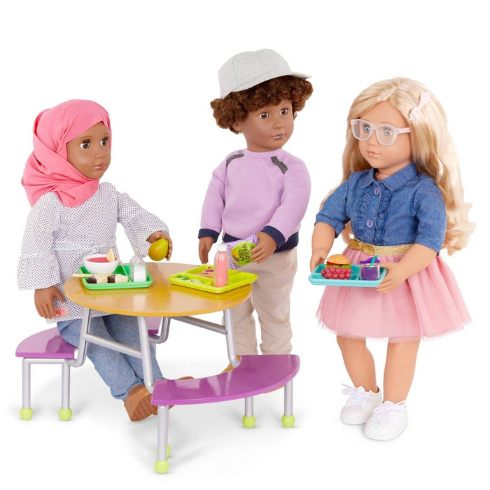 Our Generation Cafeteria Table School Accessory Set for 18" Dolls