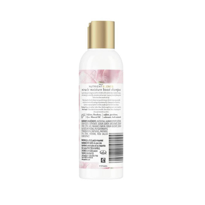 Pantene Nutrient Blends Sulfate Free Miracle Moisture Rose Water Shampoo - 3.0 fl oz