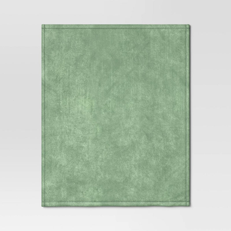 Plush Throw Blanket Green - Room Essentials