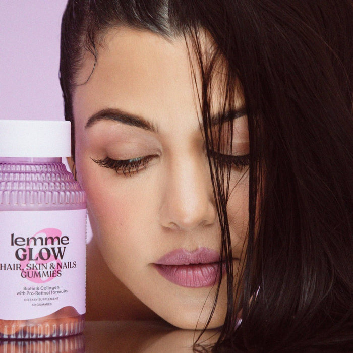 Lemme Glow Collagen Hair Skin & Nails Gummies - 60ct