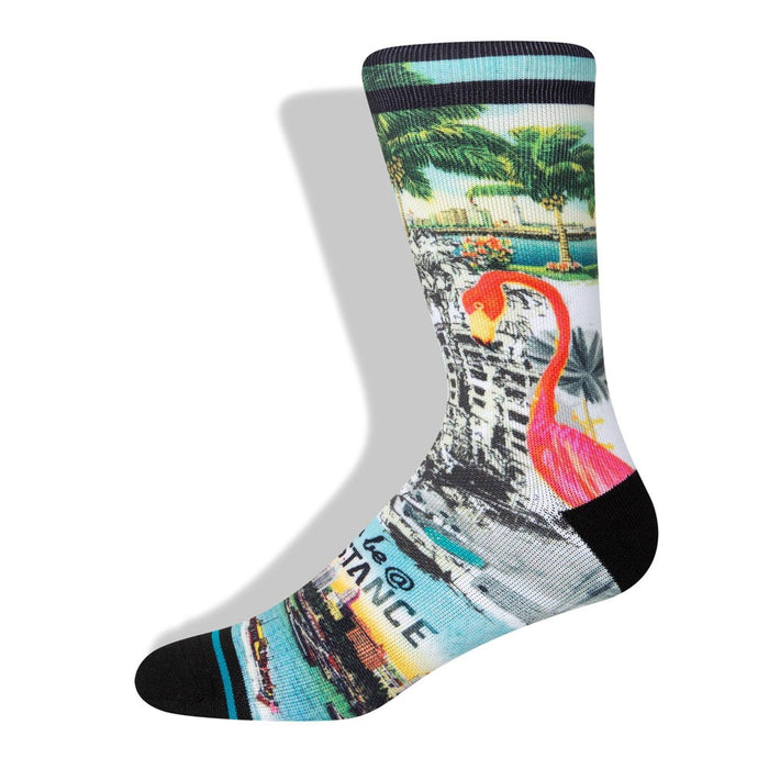 STANCE x WADE Striped Greetings Crew Socks