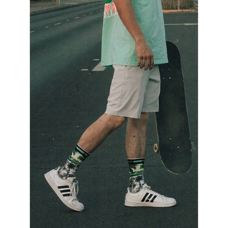 STANCE x WADE Striped Greetings Crew Socks