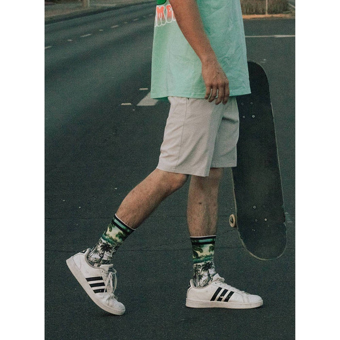 STANCE x WADE Striped Greetings Crew Socks