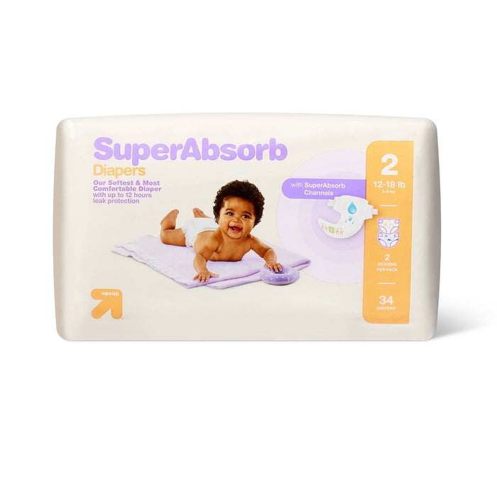 Disposable Diapers Small Pack - Size 2 - 34ct - up & up
