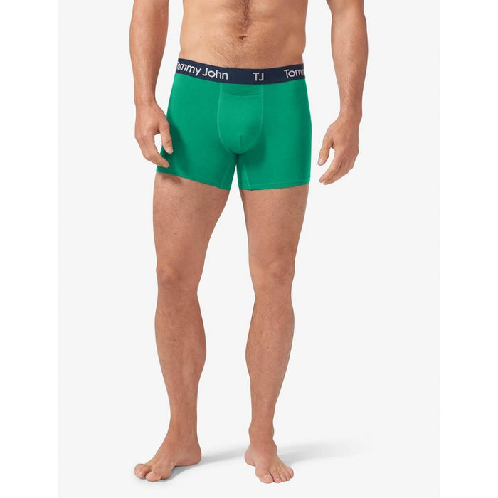 TJ | Tommy John Men's 4" Striped Boxer Briefs 2pk - Green/Blue S