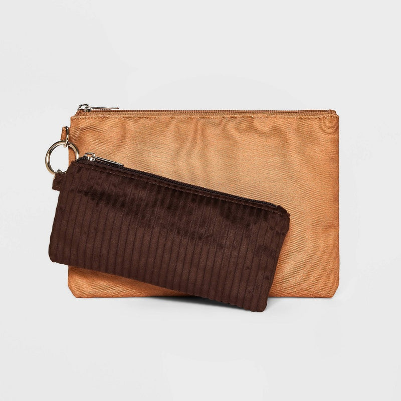 Pouch Zip Wallet - Wild Fable Brown