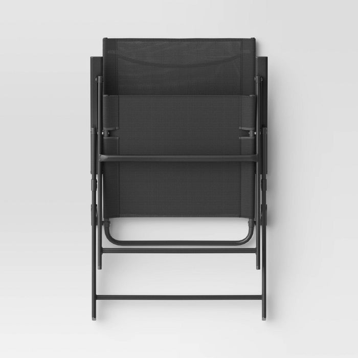 Sling Folding Chair - Black - Room Essentials (LOCAL PICKUP ONLY)