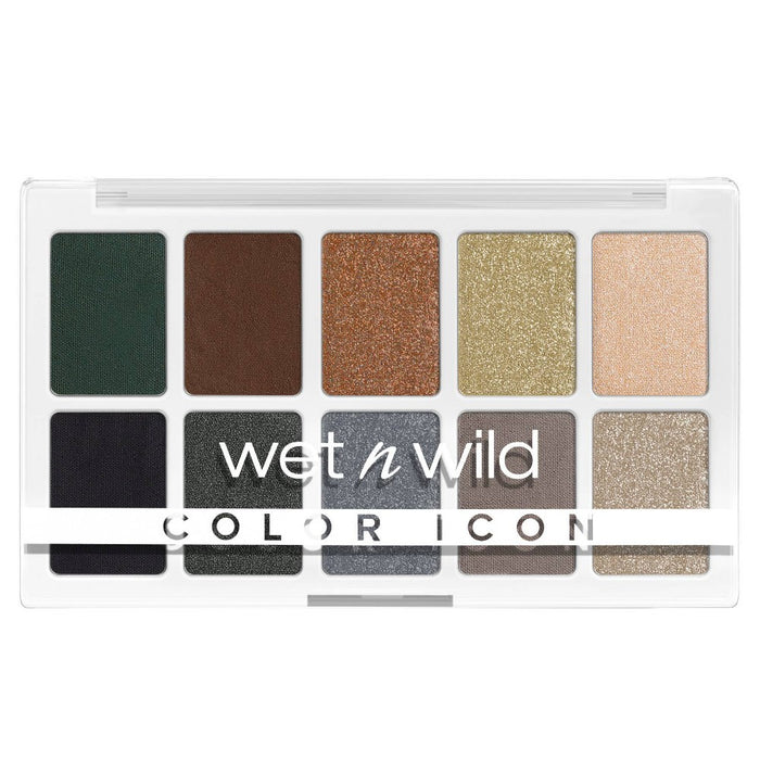 Wet n Wild Color Icon 10-Pan Eyeshadow Palette - Lights Off - 0.42oz