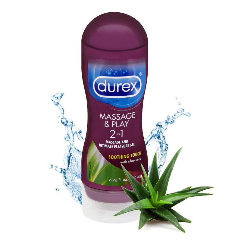 Durex Soothing Touch with Aloe Vera Massage and Play 2-in-1 Massage and Intimate Pleasure Gel - 6.76 fl oz