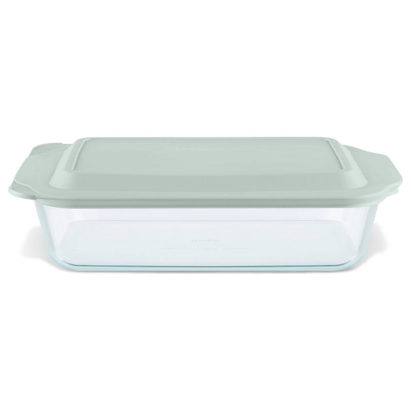 Pyrex 9"x13" Glass Deep Casserole Dish with Lid Sage Green