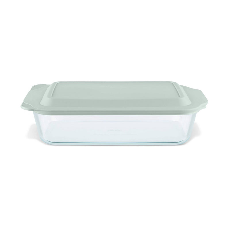 Pyrex 9"x13" Glass Deep Casserole Dish with Lid Sage Green