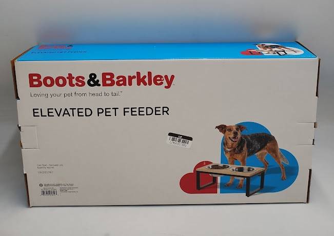 2 Cup Collapsible Short Elevated Feeder Double Cat & Dog Bowl - Boots & Barkley