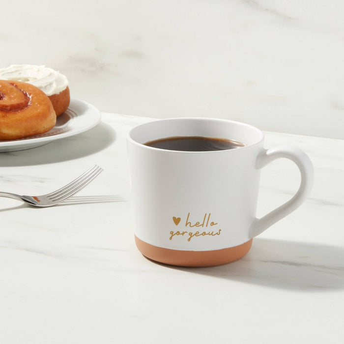 15oz Stoneware Hello Gorgeous Mug - Threshold