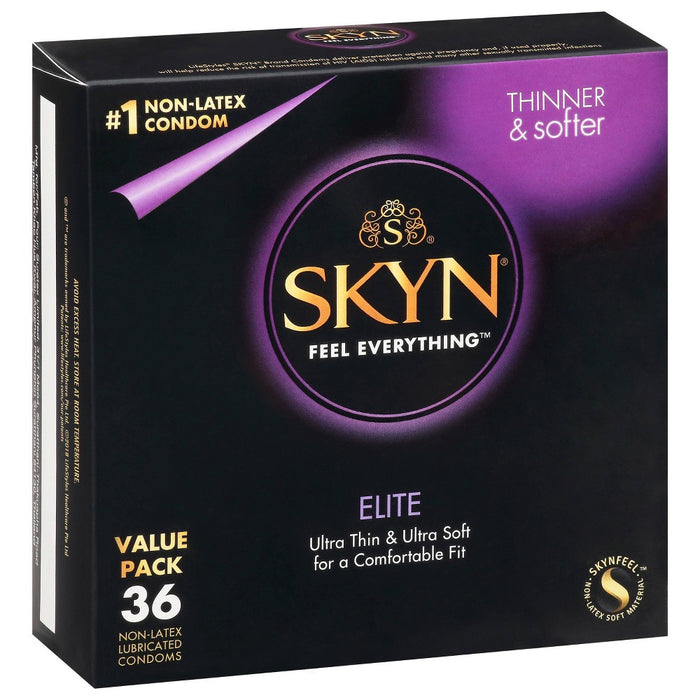 SKYN Elite Non-Latex Lubricated Condoms - 36ct EXP: 02/2030