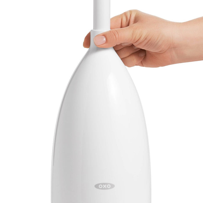 OXO Toilet Brush with Rim Cleaner and Canister
