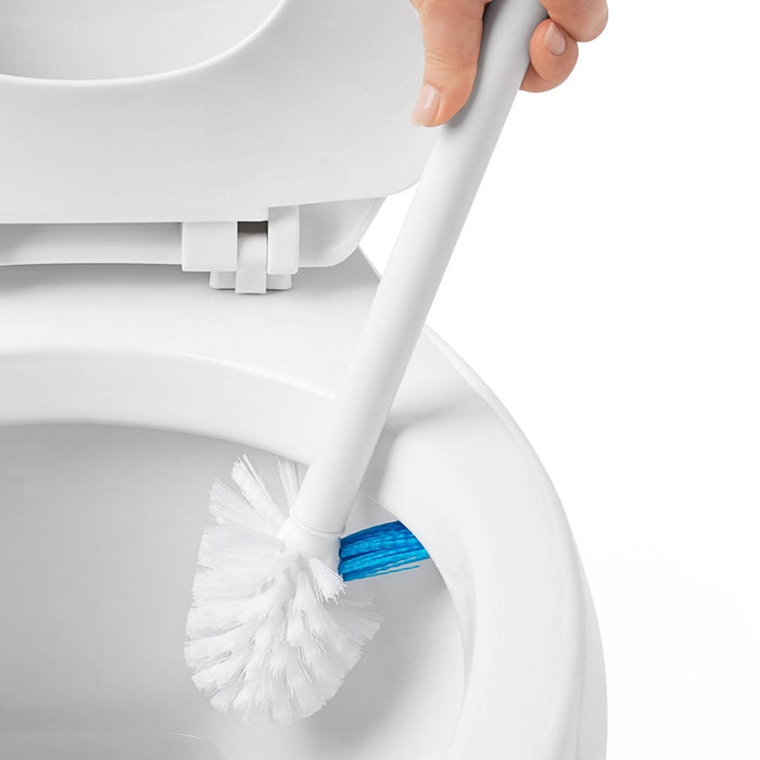 OXO Toilet Brush with Rim Cleaner and Canister
