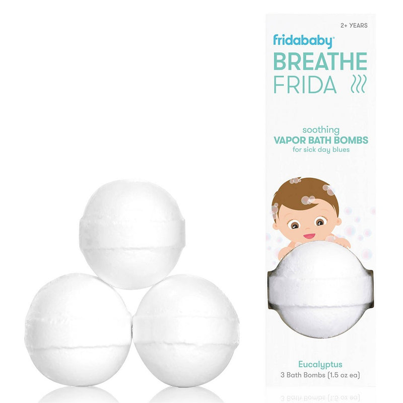Frida Baby Natural Vapor Bath Bombs for Sick Day Comfort - BreatheFrida Vapor Bath Bombs - 3ct