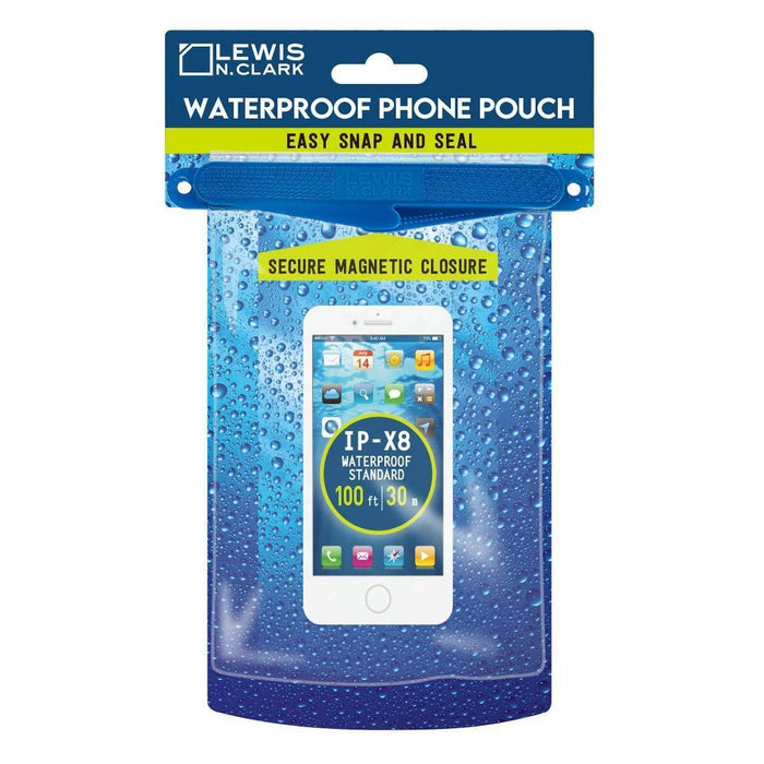 Lewis N. Clark WaterSeals Waterproof Phone Pouch with Magnetic Seal