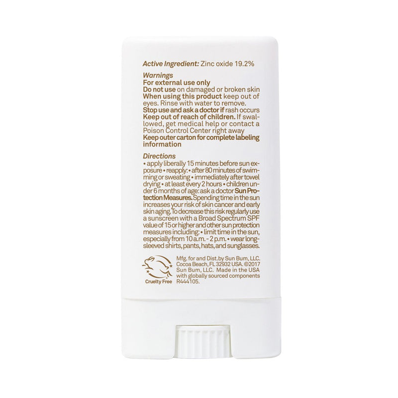 Sun Bum Mineral Face Stick Sunscreen - SPF 50 - 0.45oz
