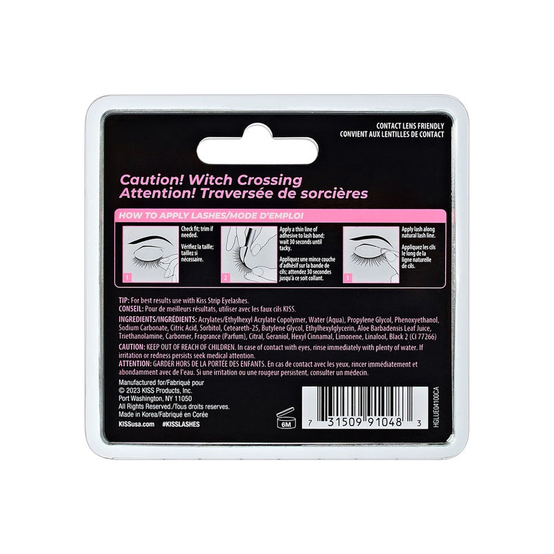 KISS Products Adhesive False Eyelashes - Black