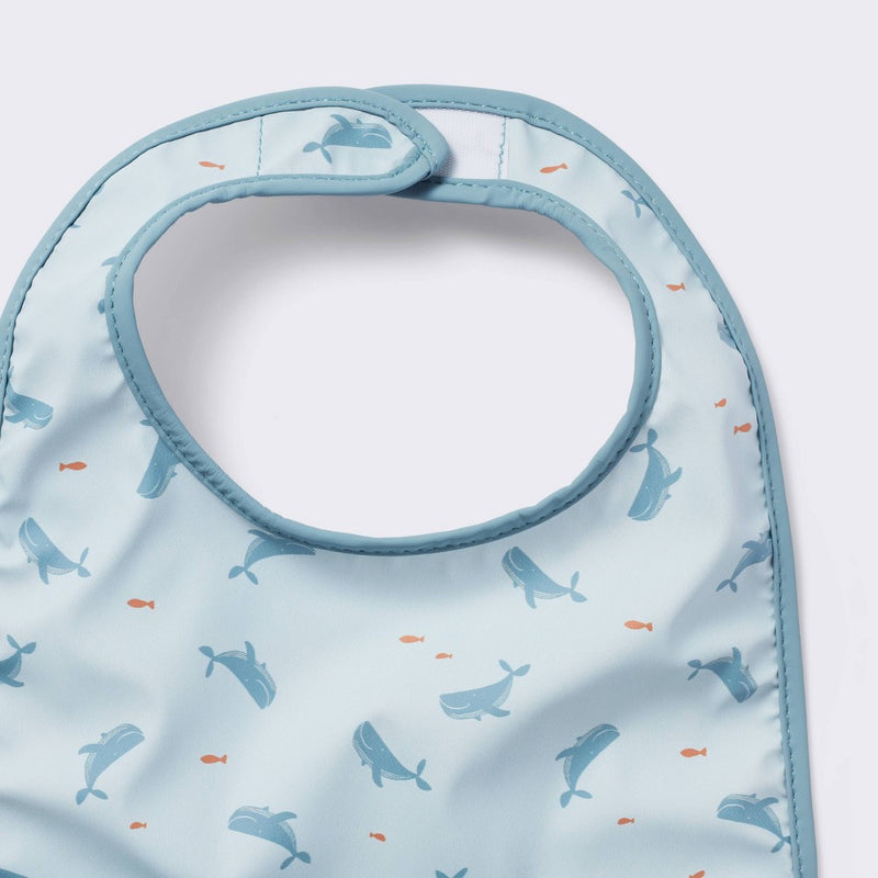 Water-Resistant Bibs - 3pk - Whales/Stripes/Dots - Cloud Island