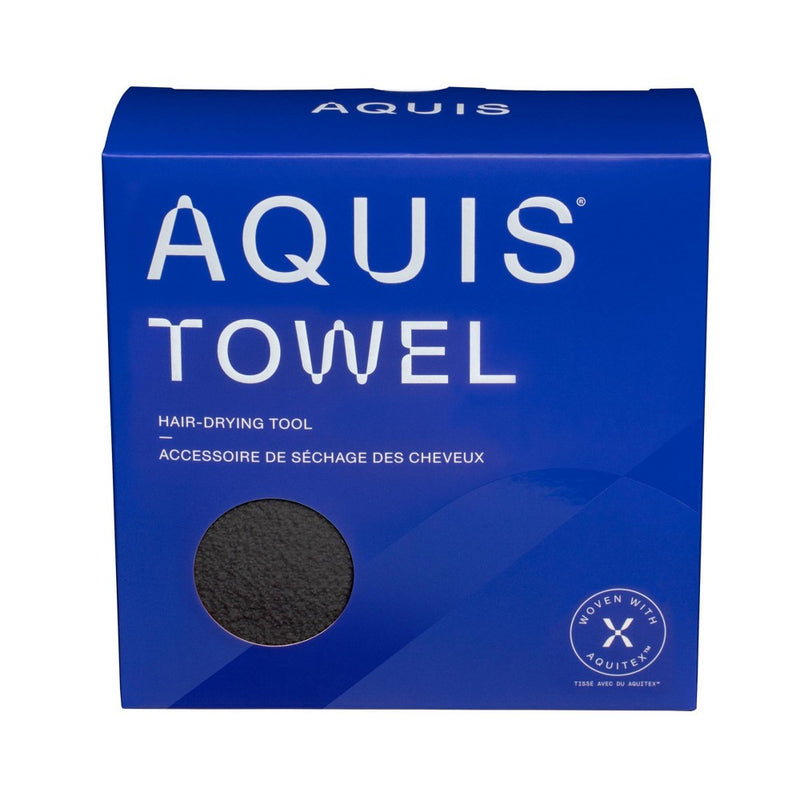 AQUIS Towel Hair-Drying Towel Tool Recycled Microfiber - Storm Gray