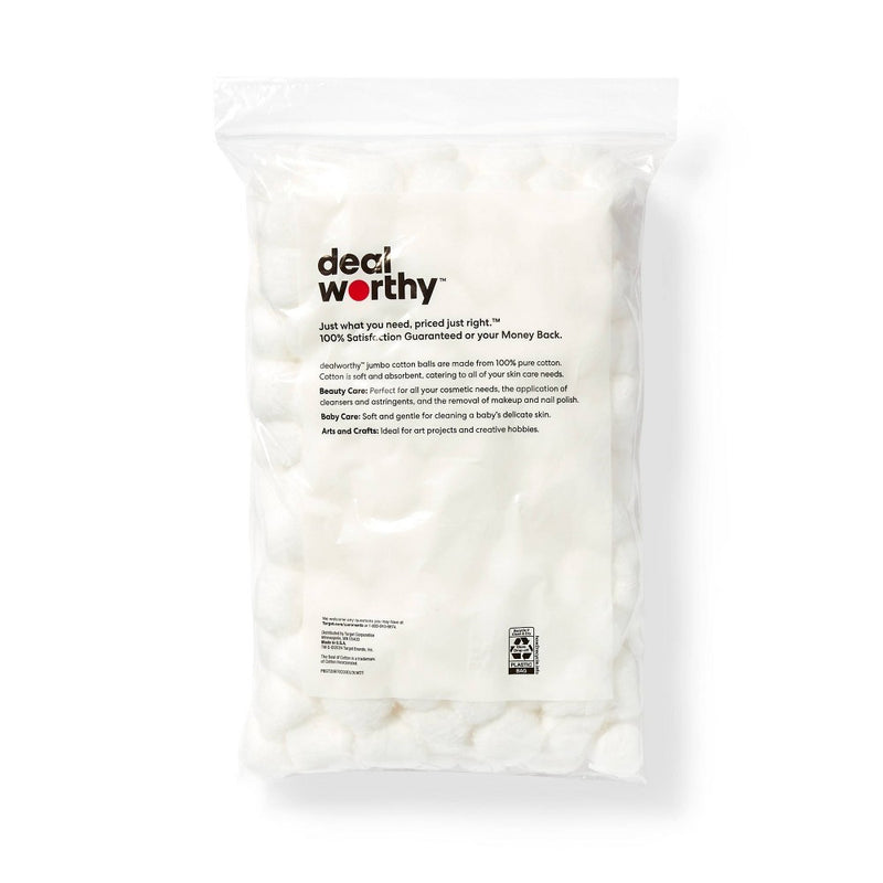 Jumbo Cotton Balls - 200ct - Dealworthy