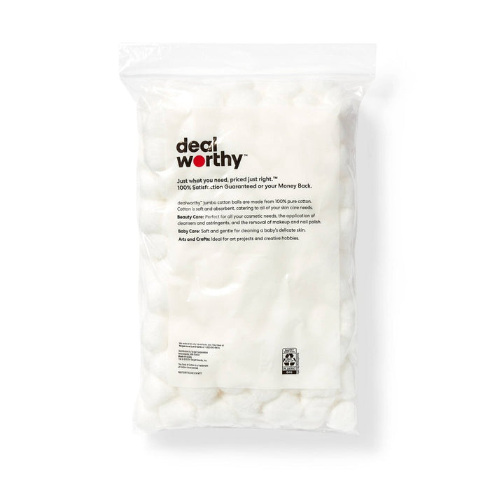 Jumbo Cotton Balls - 200ct - Dealworthy