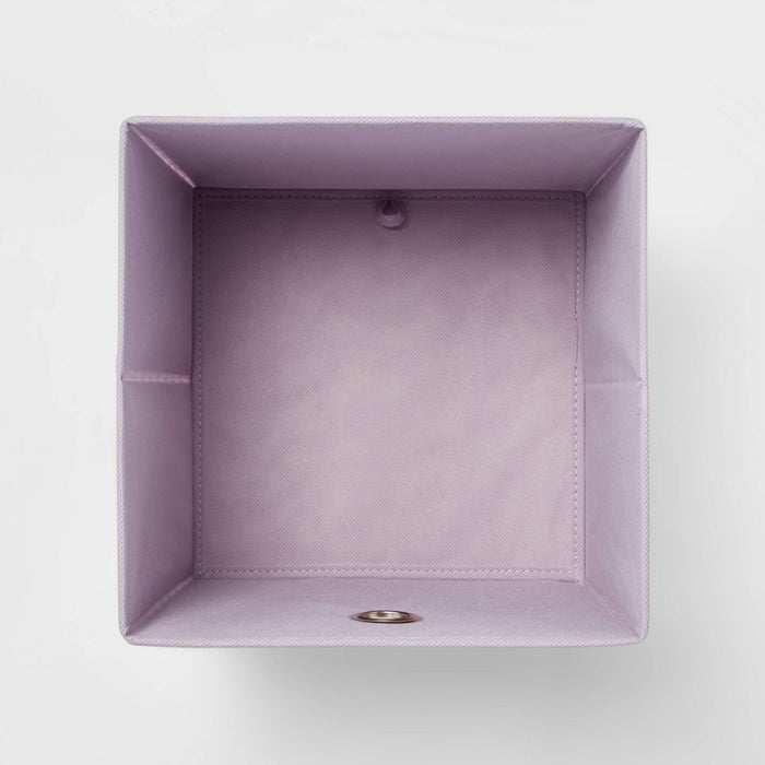 11" Fabric Cube Storage Bin Lavender Gingham - Room Essentials