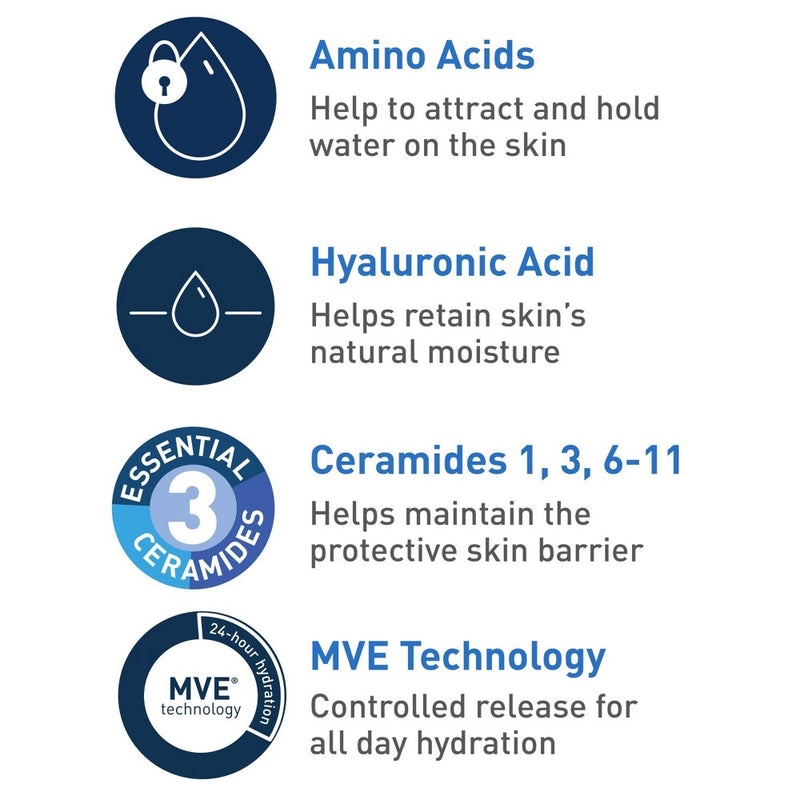 CeraVe Hydrating Cream-to-Foam Face Wash with Hyaluronic Acid- 16 fl oz