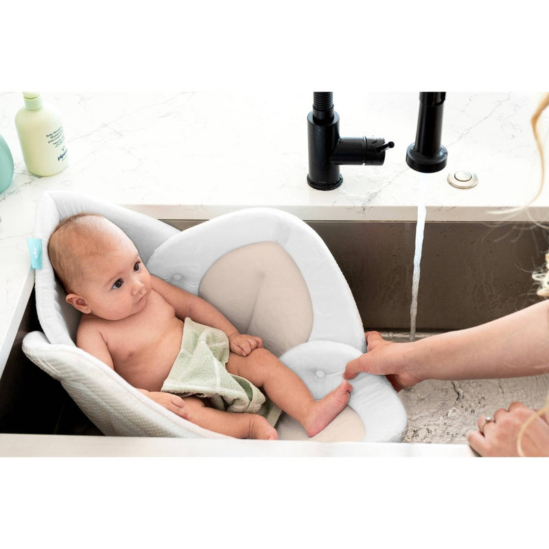 Blooming Bath Lotus Baby Bath - Cream/Honey with Snaps