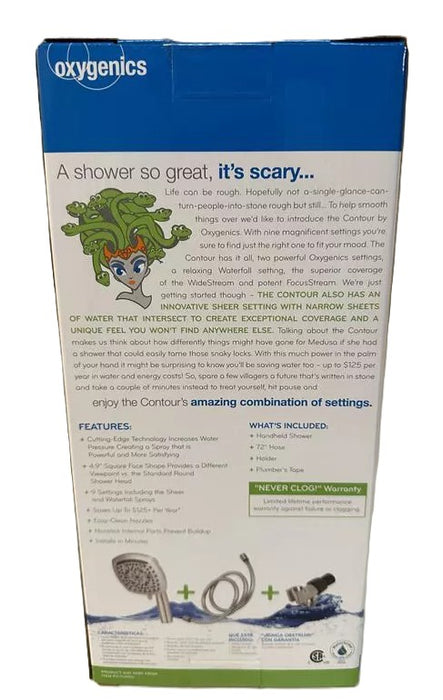 5" Contour 9 Spray WaterSense Hand Shower Brushed Nickel - Oxygenics