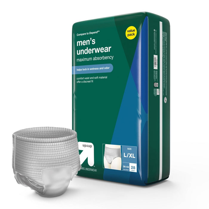 Incontinence Underwear for Men - L/XL - 28ct - up & up