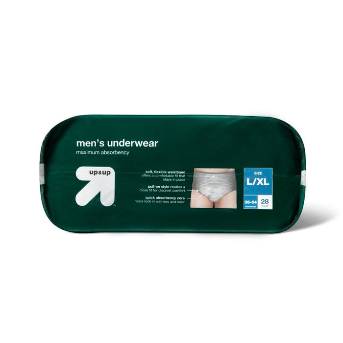 Incontinence Underwear for Men - L/XL - 28ct - up & up