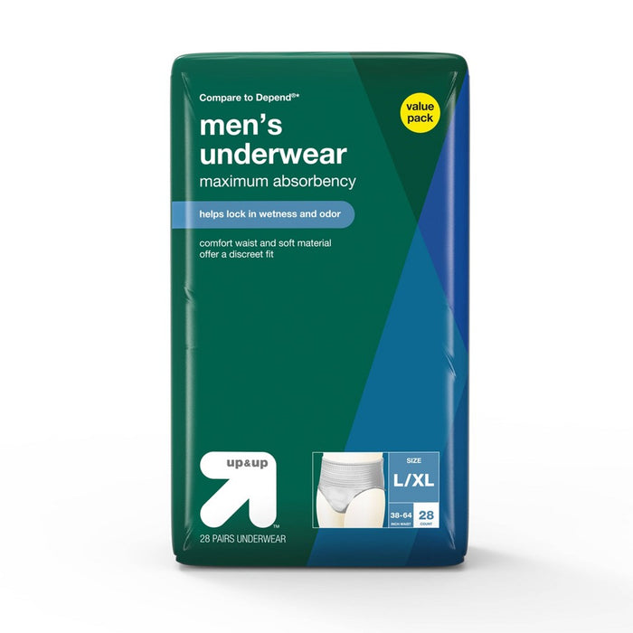 Incontinence Underwear for Men - L/XL - 28ct - up & up