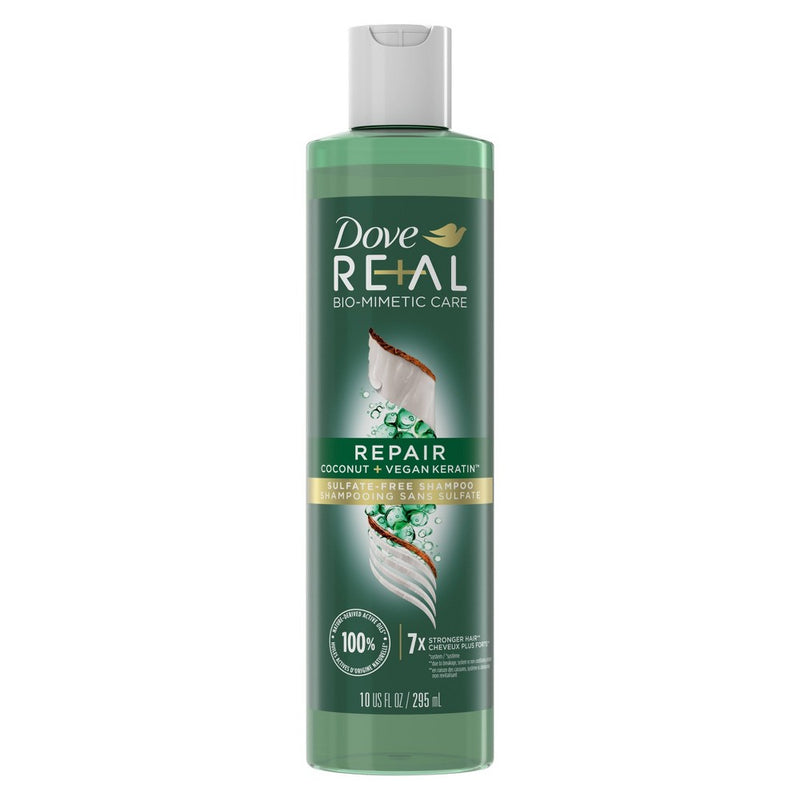 Dove Beauty Real Repair Coconut & Vegan Keratin Sulfate-Free Shampoo - 10 fl oz