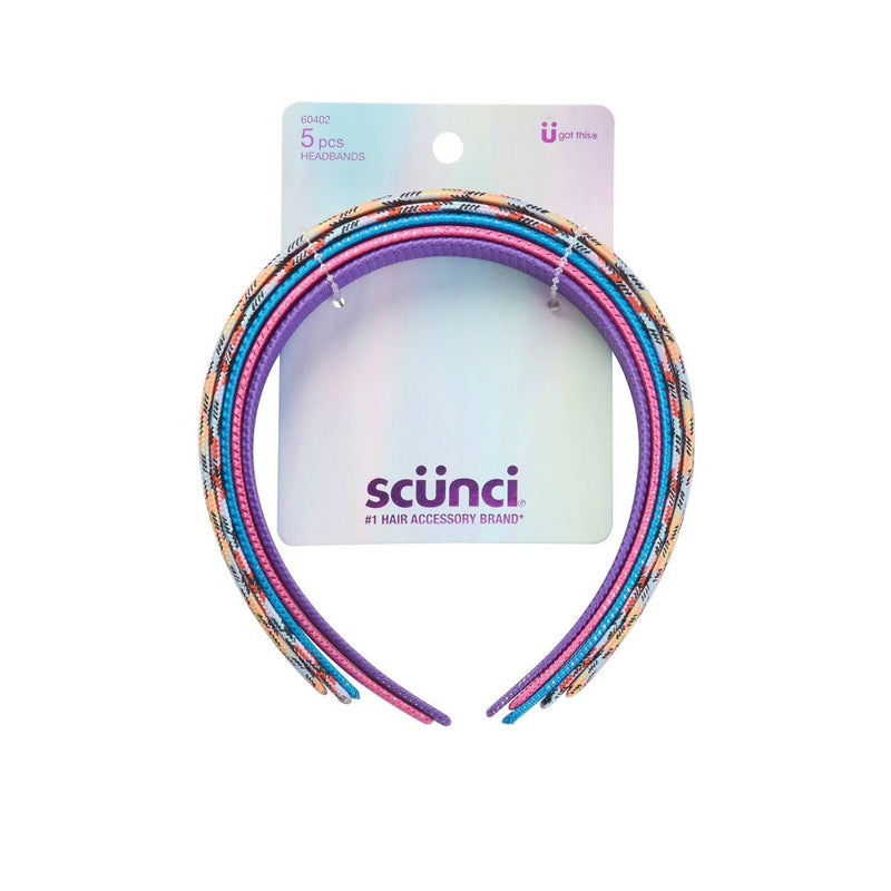 scunci Kids' Basic Headbands - 5ct